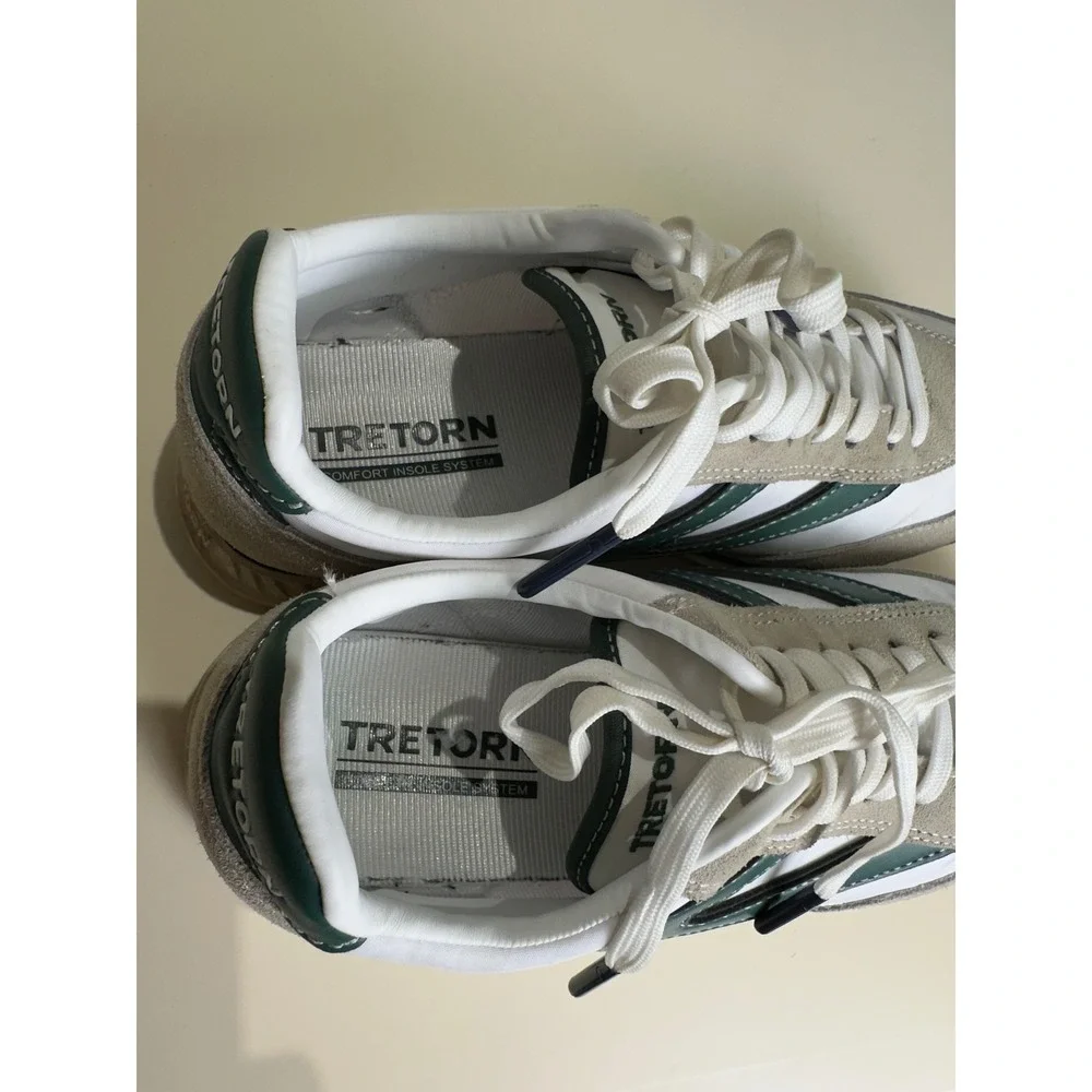 Tretorn Rawlins Kristine‎ Sneakers Women's Size 8M White/Green Low Top Shoes